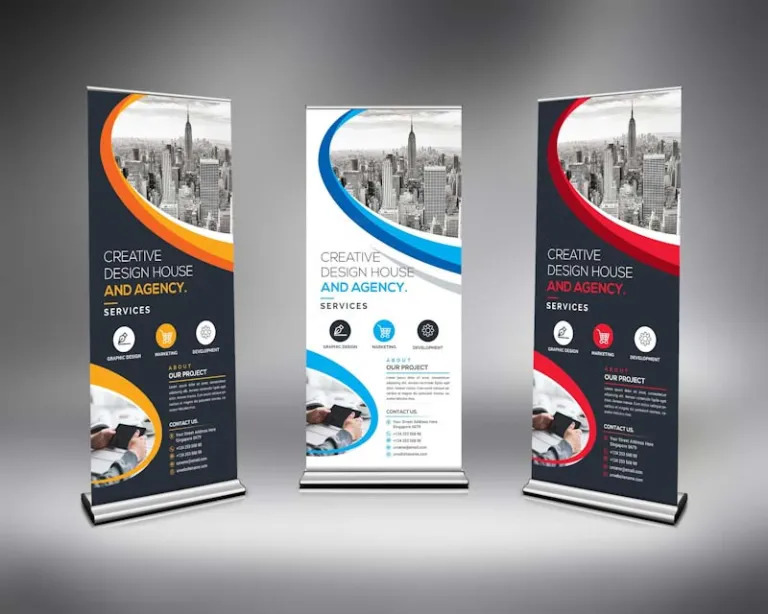 Roll Up Retractable Banner Signage